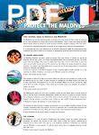 Protect the Maldives brochure in French