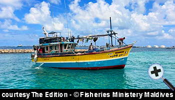 courtesy The Edition - This Sri Lankan fishing boat found illegally fishing in Maldives - (Photo Fisheries Ministery Maldives)