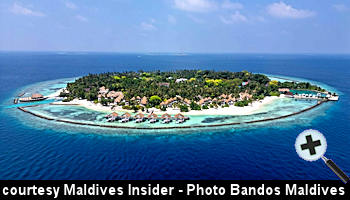 courtesy Maldives Insider - Bandos Maldives aerialview