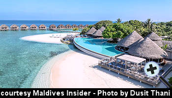 courtesy Maldives Insider - Dusit Thani Maldives Pool and Bar