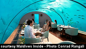 courtesy Maldives Insider - Conrad Malsives Rangali Ithaa Undersea Restaurant