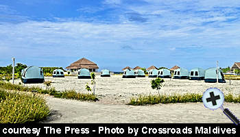 courtesy The Press - The first Maldives Campinground for Students at Crossroads Maldives