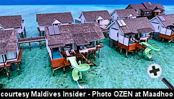 courtesy Maldives Insider - OZEN LIFE MAADHOO debuts Wind Villa with Pooll, Jacuzzi and Slide