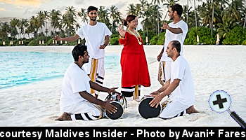 courtesy Maldives Insider - Traditional Boduberu at Afari Island
