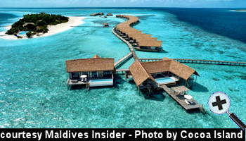 courtesy Maldives Insider - Como Cocoa Island Watervillas aerial-view