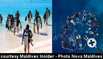 courtesy Maldives Insider - Nova Maldives marks Womens Dive Day