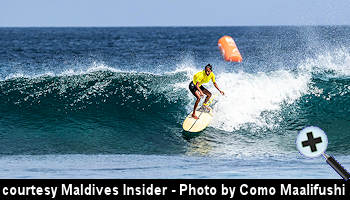 courtesy Maldives Insider - Rishtha Shuja to share surfing at COMO Maalifushi
