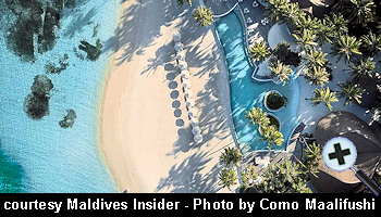 courtesy Maldives Insider - COMO Resorts Maldives aeriasl-view