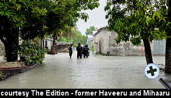 courtesy The Edition - Rain floods 30 houses in Feydhoo