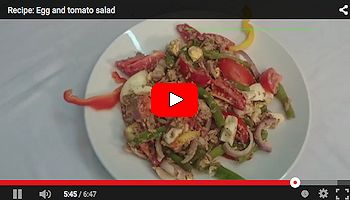 Haveeru Youtube Video - Egg and tomato salad